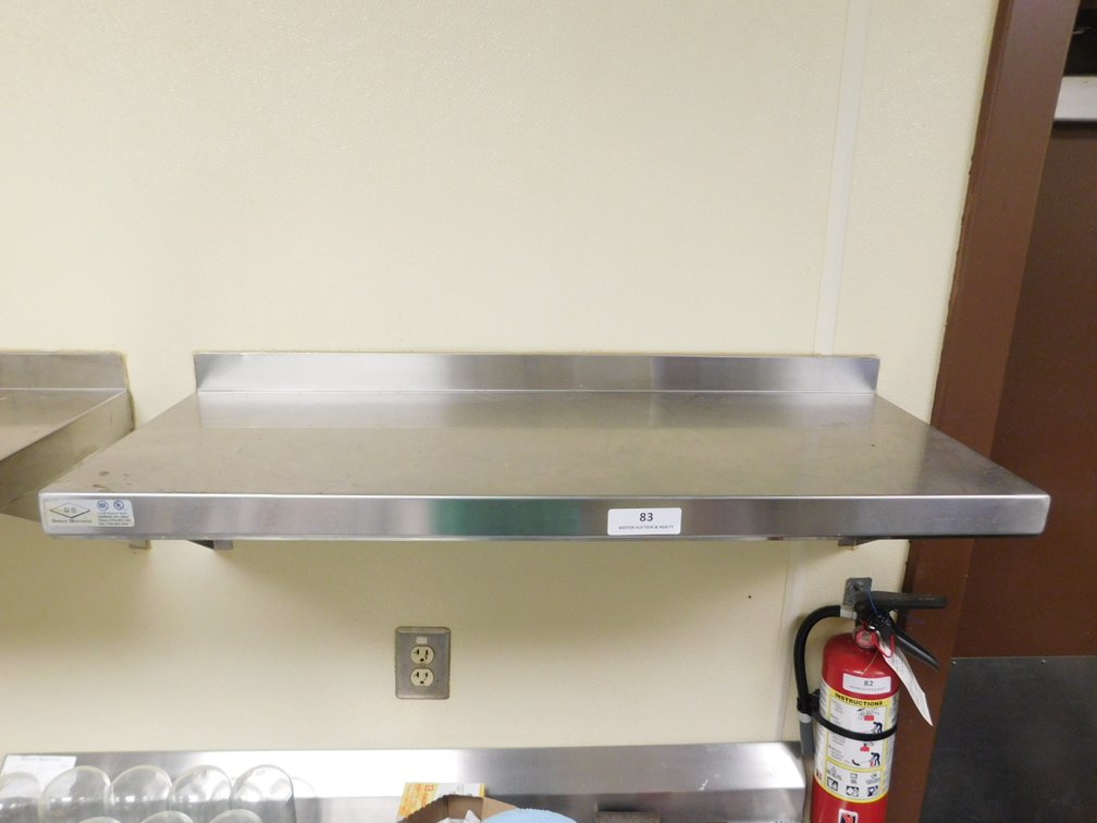 Stainless Steel Wall Shelf      14x36