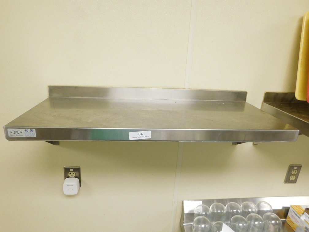Stainless Steel Wall Shelf      14x36