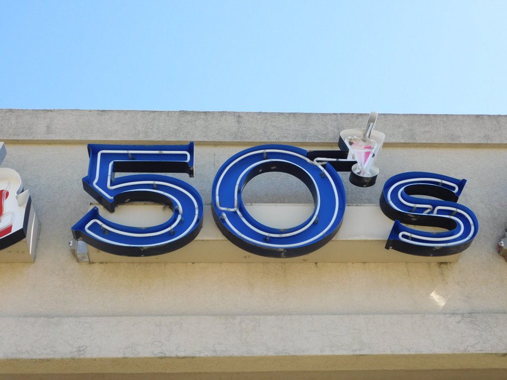 50"s Neon Outdoor Sign