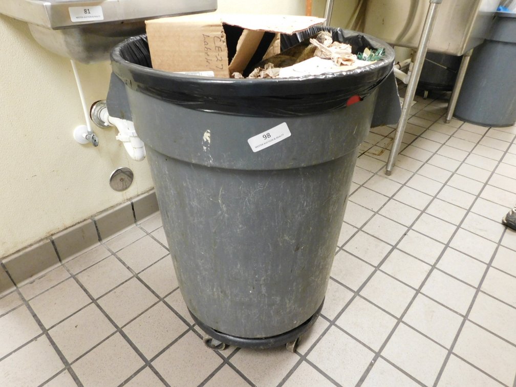 32 Gallon Trash Can with Dolly