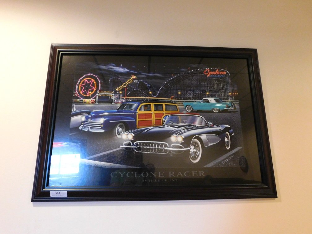 CYCLONE RACER Framed Picture