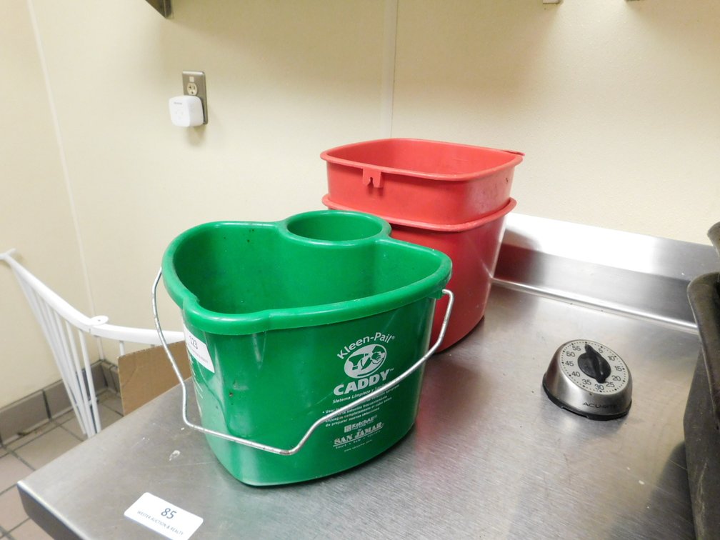 (3) Sanitizer Buckets