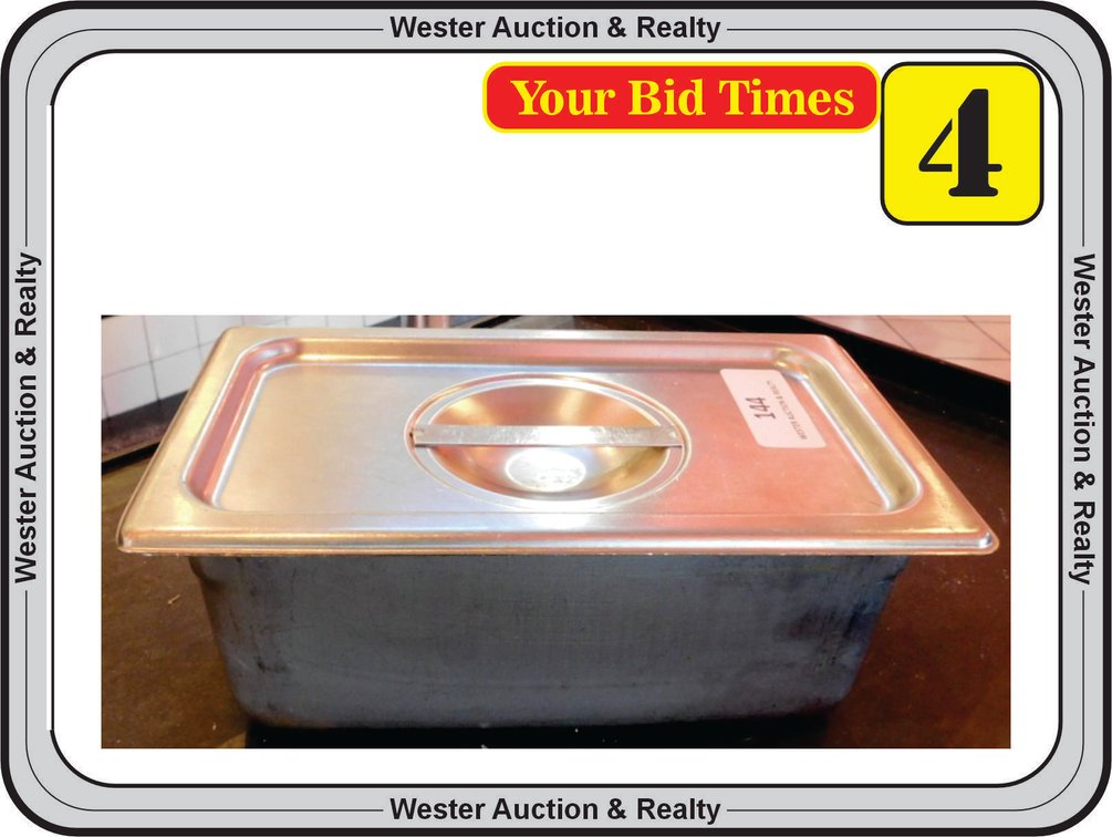 1/4 Hotel Pan 4" Deep with Lid
