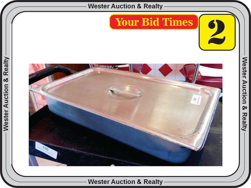 Full Size Hotel Pan 4" Deep with Lid