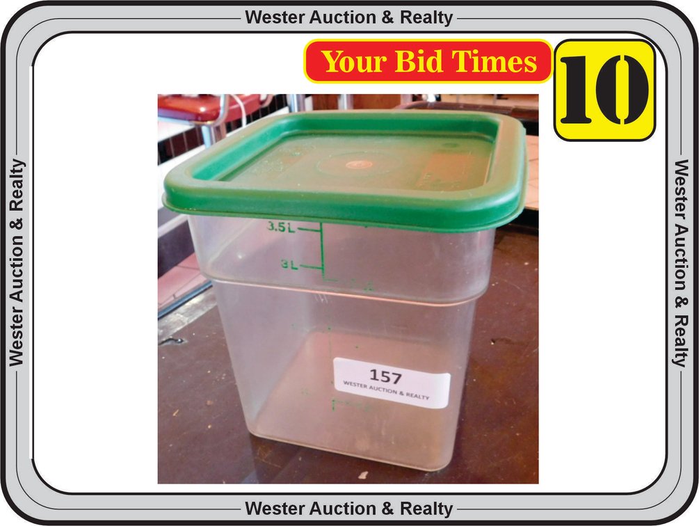 CAMBRO 4qt Food Storage Container with Lid