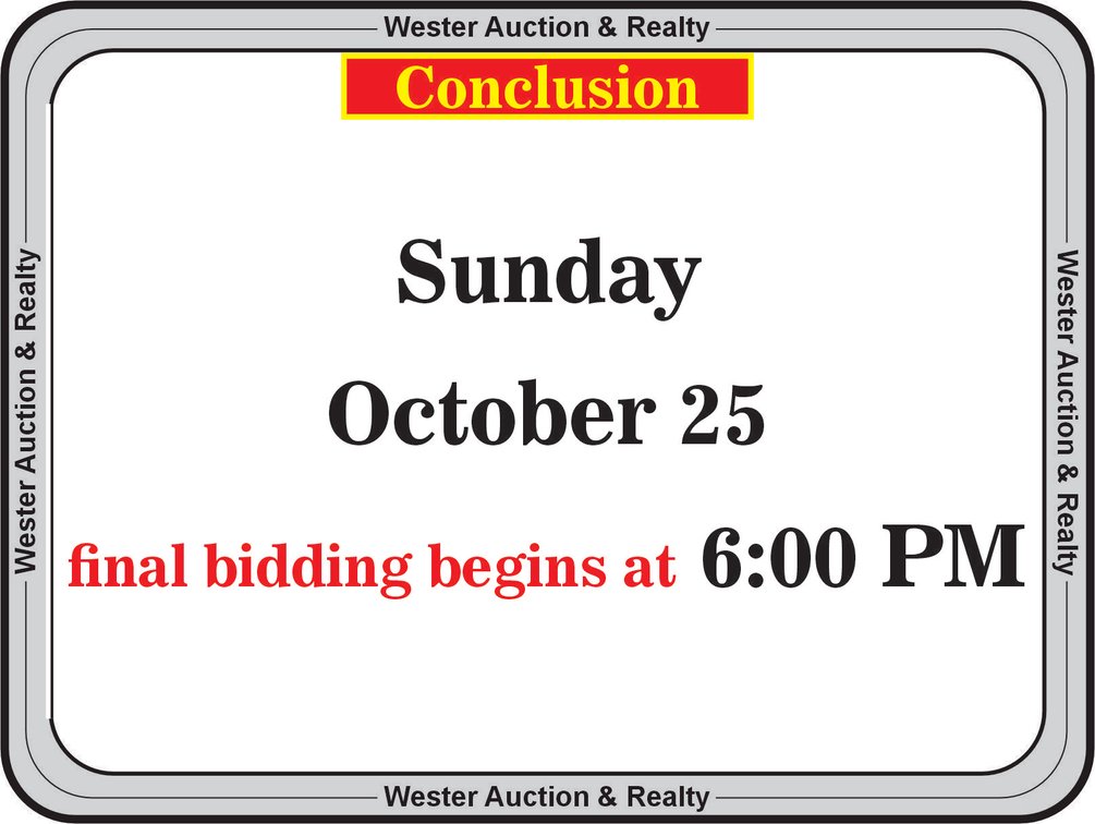 AUCTION CONCLUSION