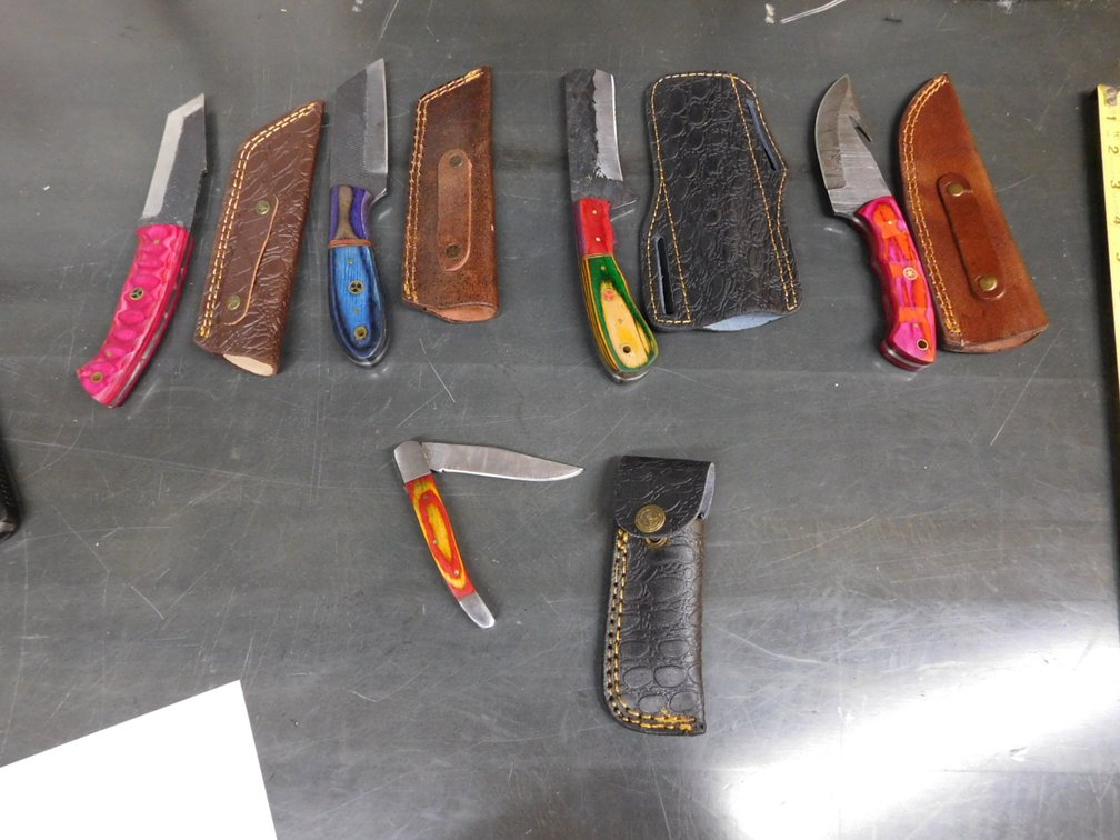 (5) Assorted Knives with Cases