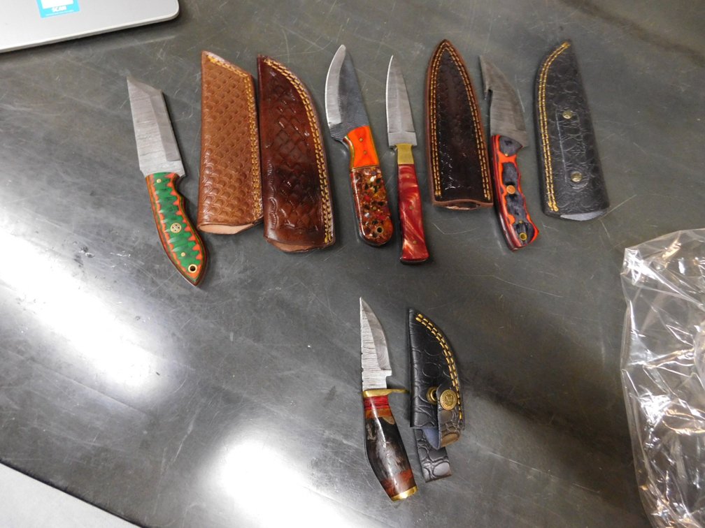 (5) Assorted Knives with Cases