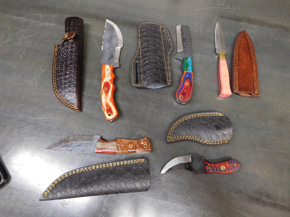 (5) Assorted Knives with Cases