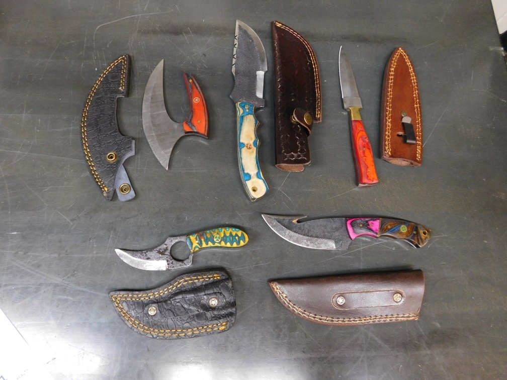 (5) Assorted Knives with Cases