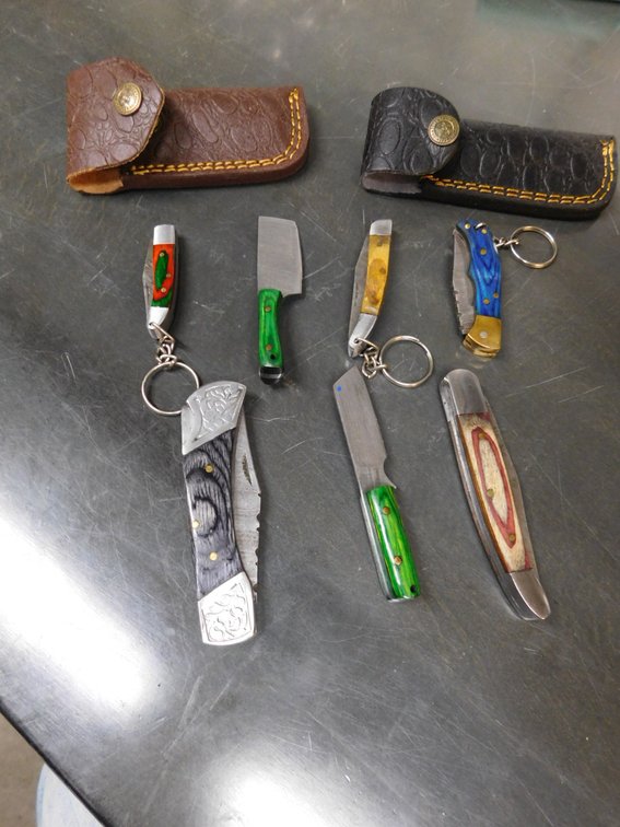 (7) Small Assorted Knives with Cases