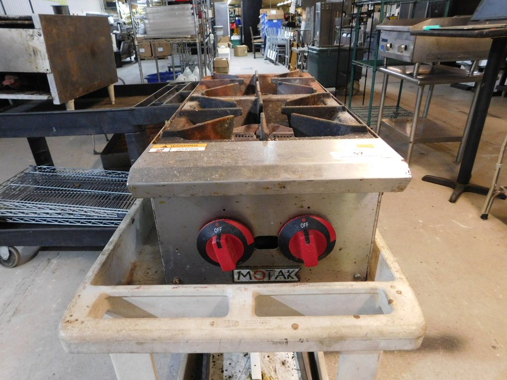 MOTAK Countertop 2 Burner Nat. Gas Range