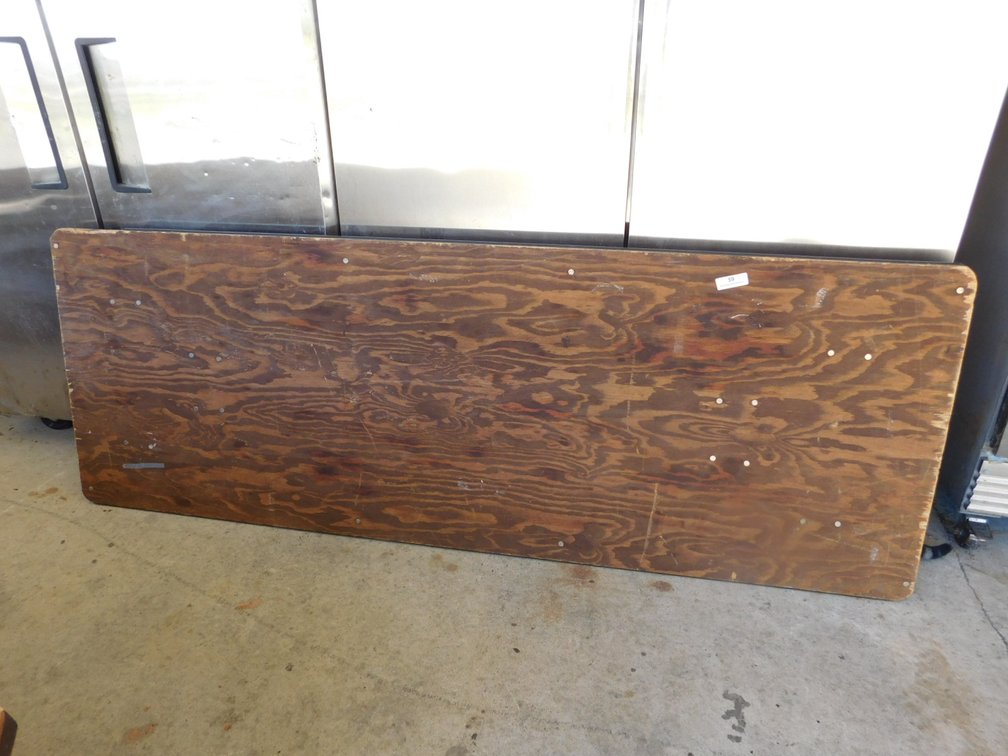 7 ft Wood Top Folding Table