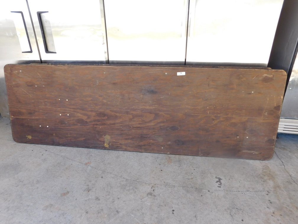 8 ft Wood Top Folding Table