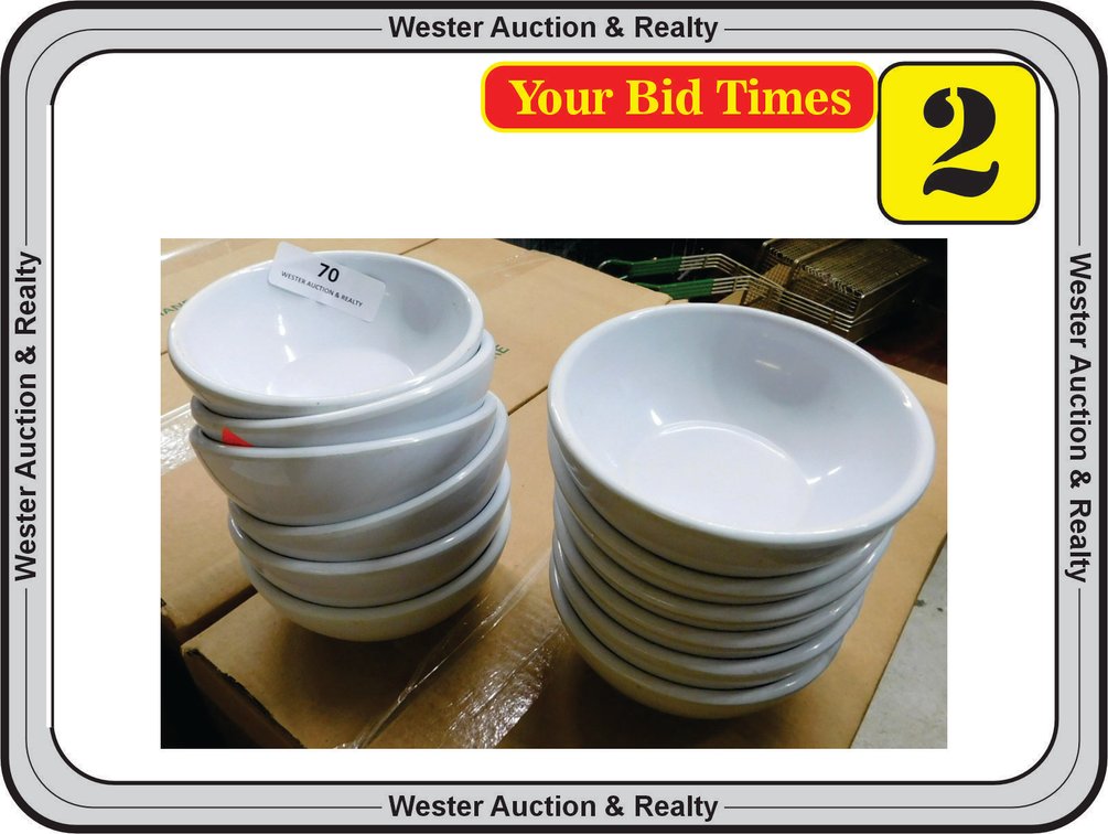 (1) Dozen Melamine Bowls