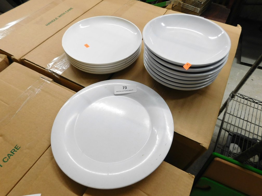 (13 Pieces) Assorted Melamine Plates and Bowls