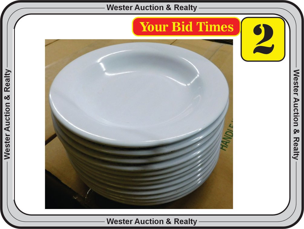 (1) Dozen 9" Round Melamine Pasta Bowls