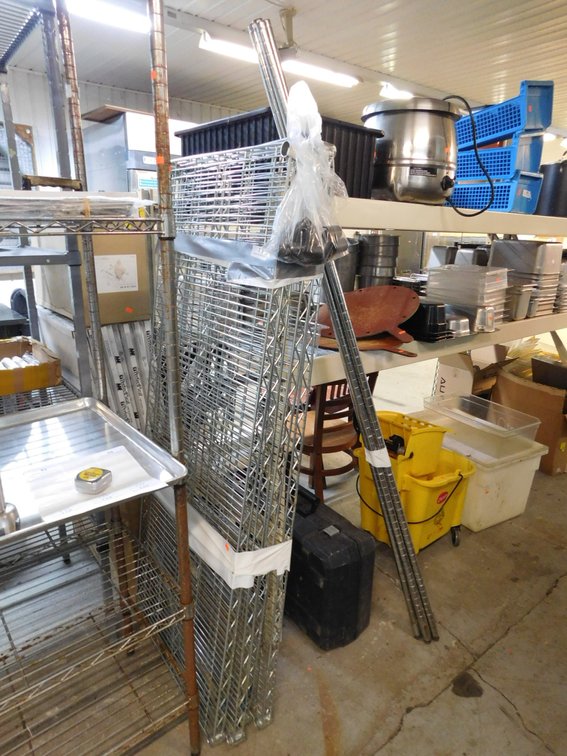 Chrome Wire Shelving Unit-24" X 60"