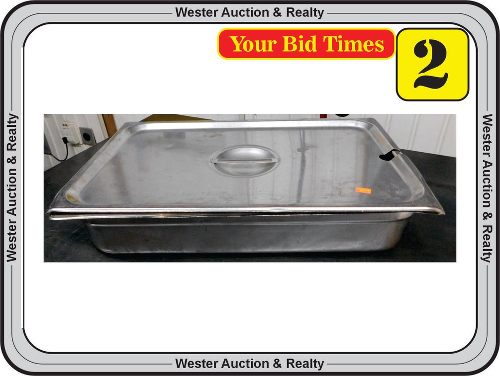 Full Size Food Pan, 4" Deep with Lid