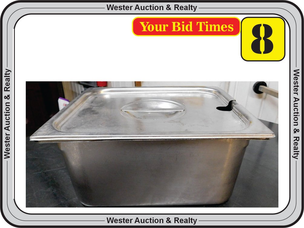 Half Size Food Pan, 6" Deep with Lid