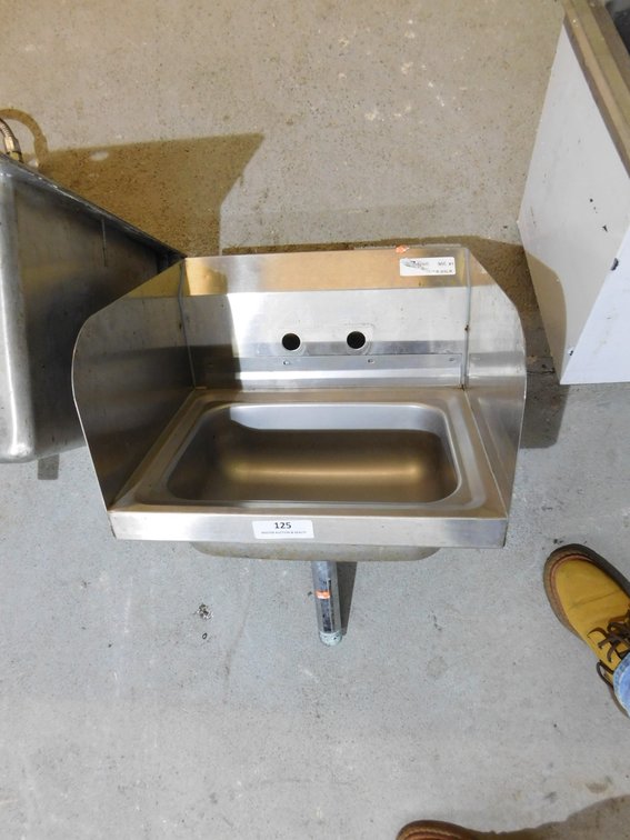 Hand Sink with Double Splash Guard
