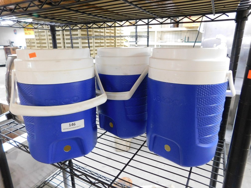 (3) IGLOO Beverage Coolers