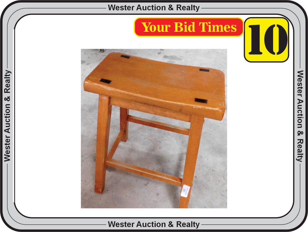 Wooden Counter Height Stool