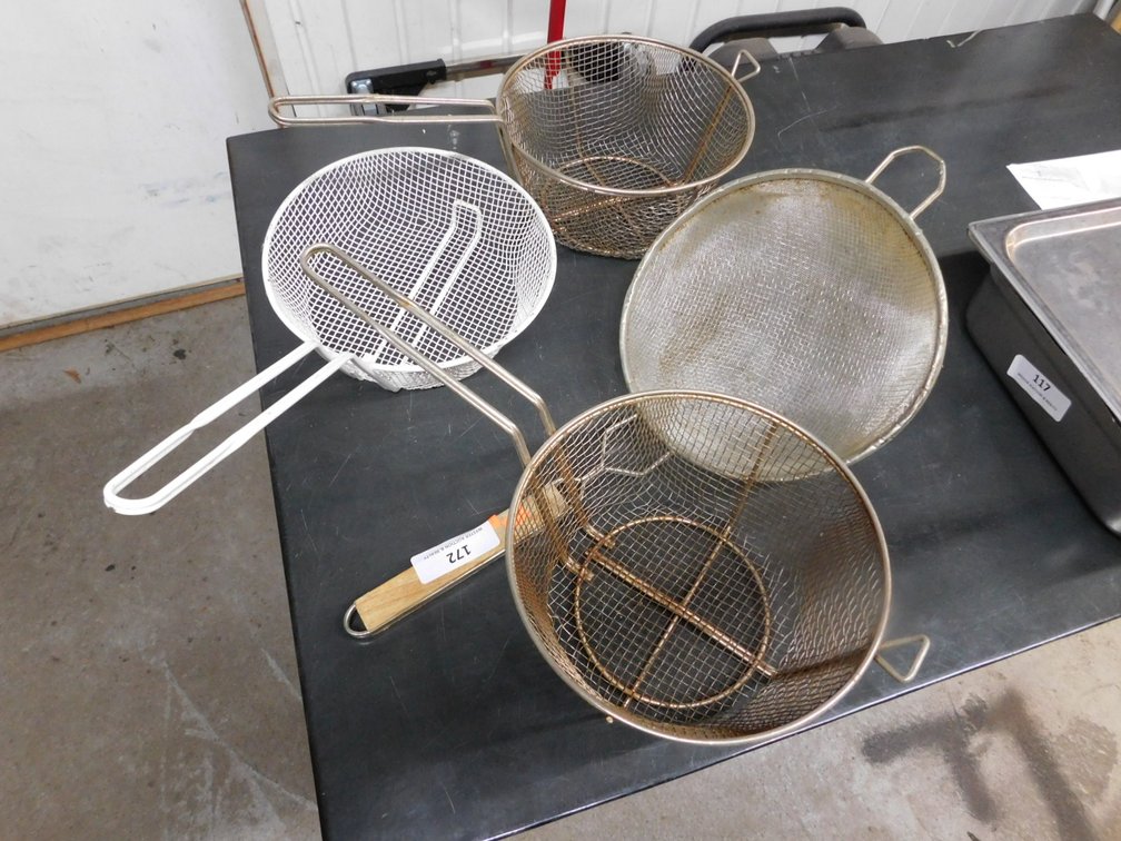Assorted Sifting and Breading Baskets