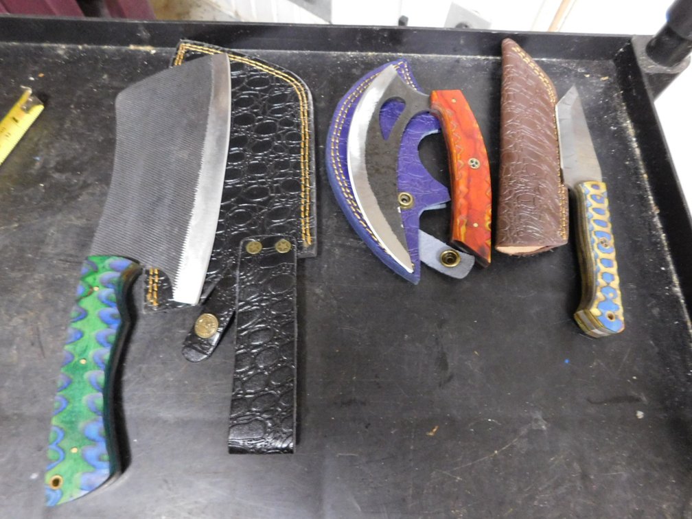 (3) Assorted Knives with Cases