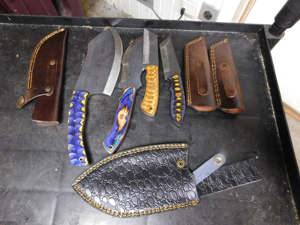 (4) Assorted Knives with Cases