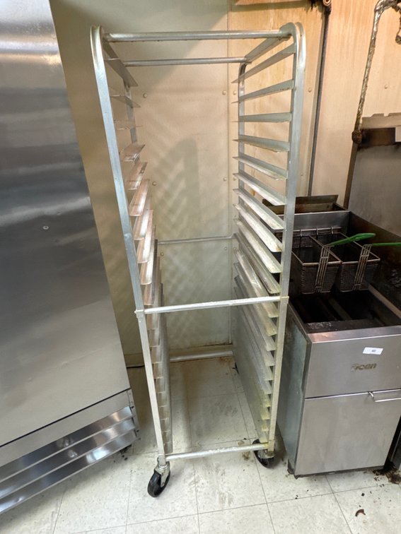 Full Size Sheet Pan Rack on Wheels
