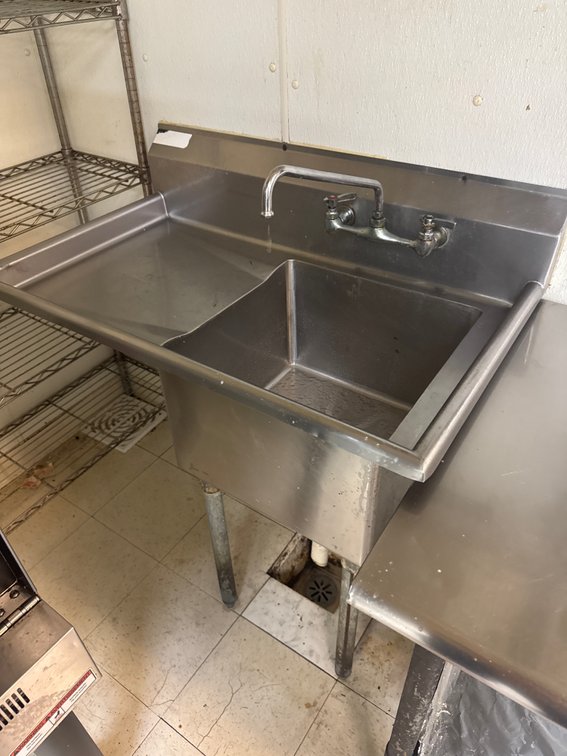 SS Prep Sink, 40 inch
