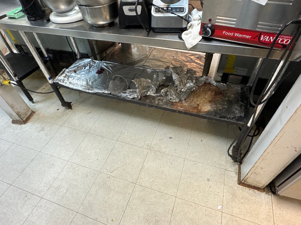 Prep Table with SS Top and Galvanized Base, 24x73