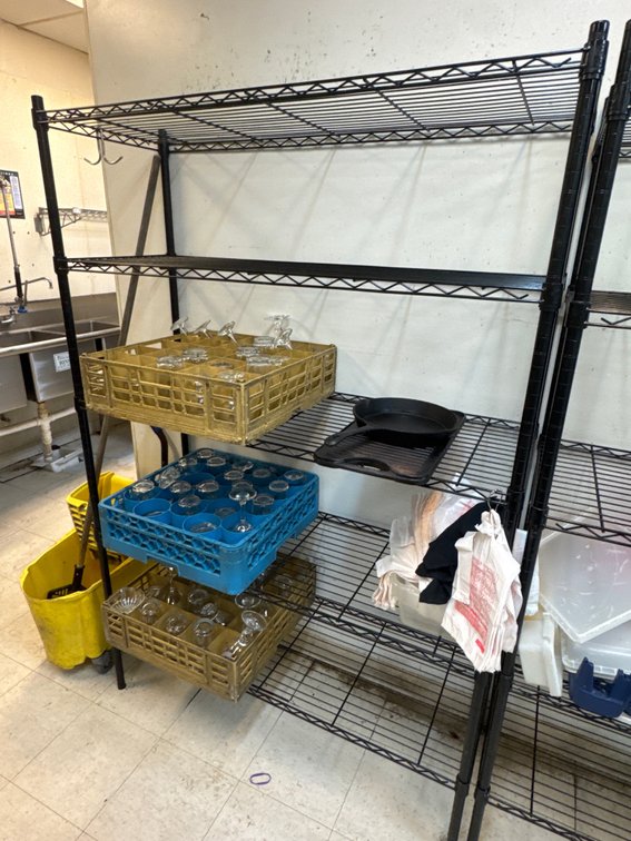Black Epoxy Wire Rack, 18x48x74