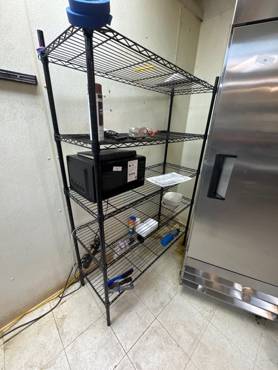 Black Epoxy Wire Rack, 18x48x74