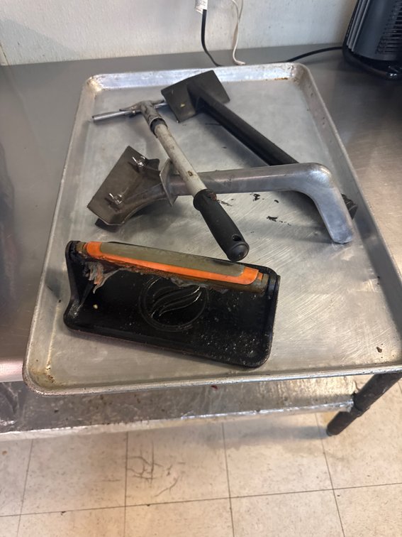 Grill Scrapers and presses