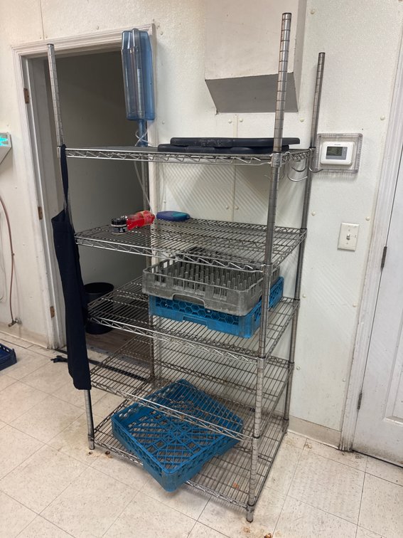 Chrome Wire Rack, 24x36x74