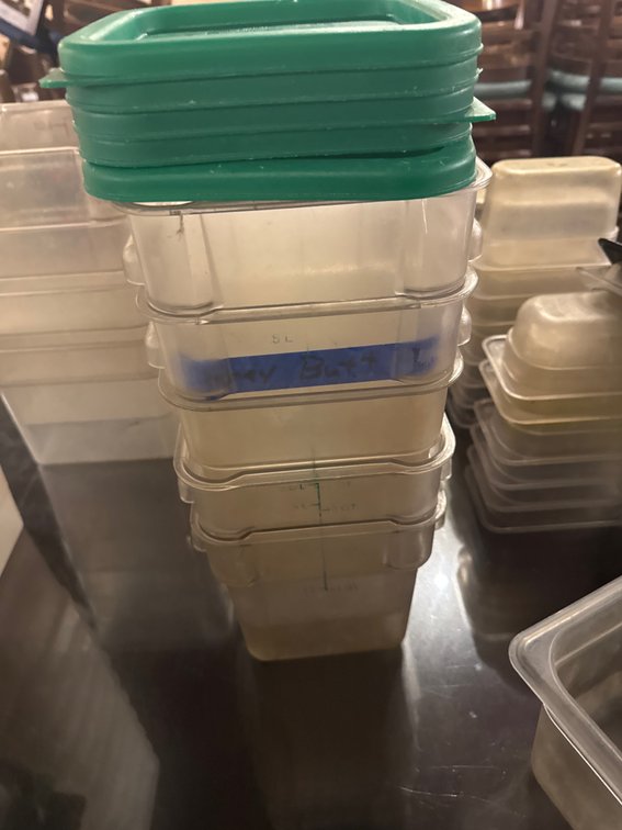 Storage Container w/lids, Clear 3.5QT (5)