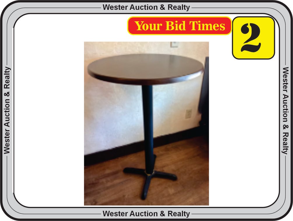 Bar Height Table, 28 inch diameter
