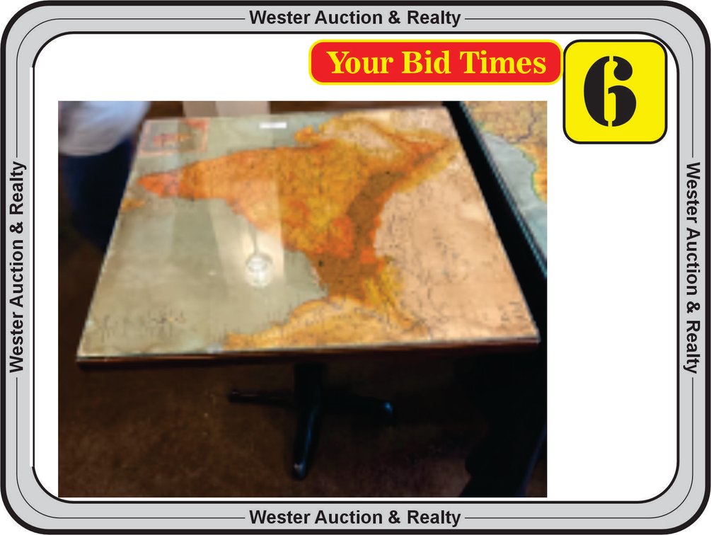 Dining Table Wood Grain Top w/ Glass, 30x30