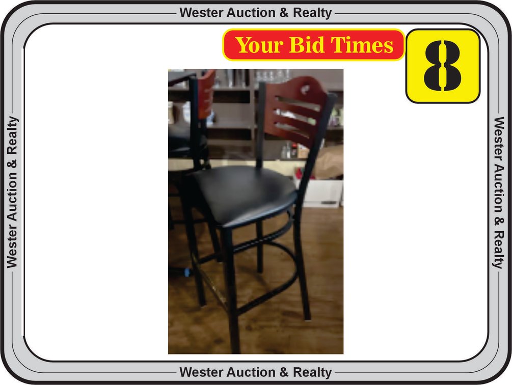 Black Metal Bar Stools