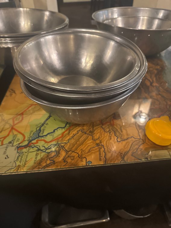 (5) 10 Inch Mixing Bowls