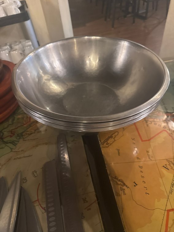 (10) 16 Inch SS Mixing Bowls