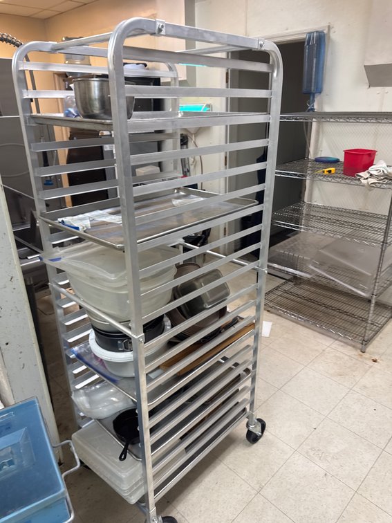 Full Size Sheet Pan Rack on Wheels
