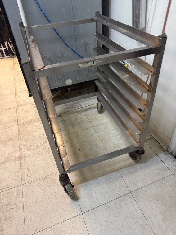 8 Slot Full Size Sheet Pan Rack on Wheels