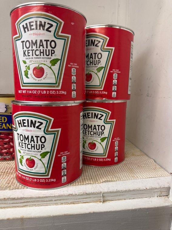 (4) Cans Of Heinz Ketchup