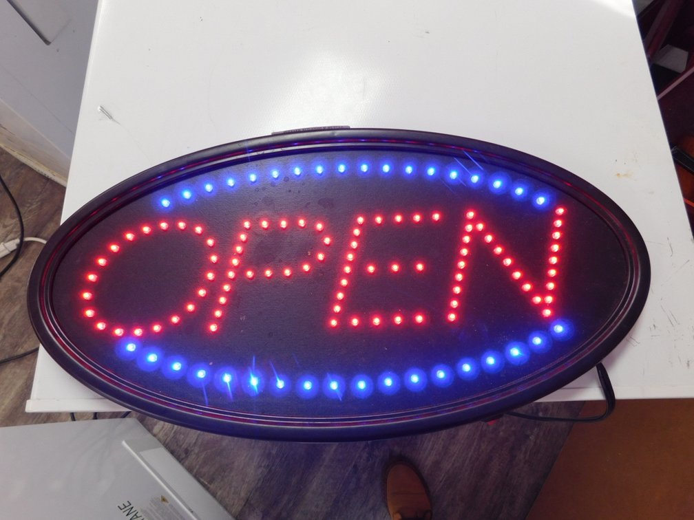 19" Lighted OPEN Sign