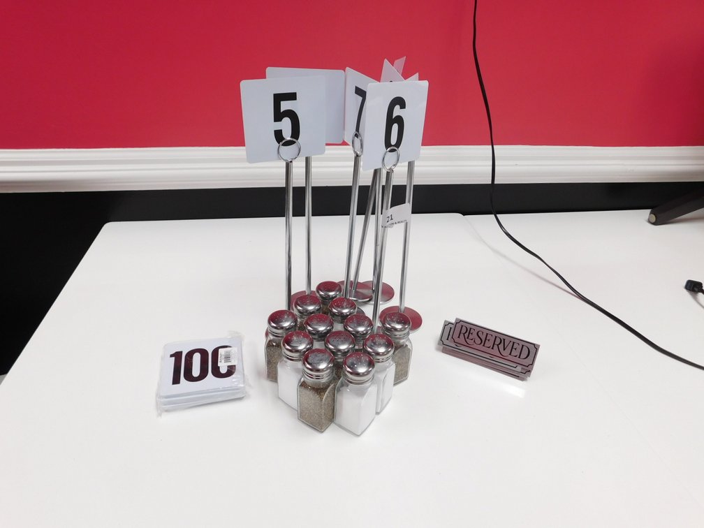 Table Numbers,  Reserve Signs & Shakers