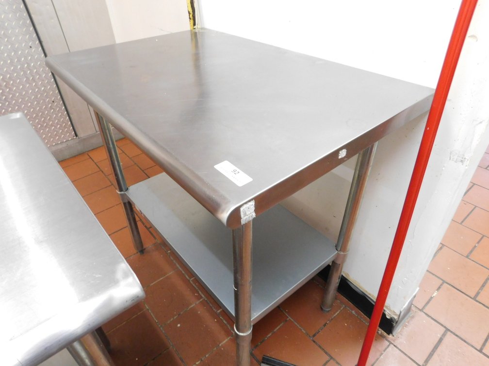 Stainless Top 36" Work Table