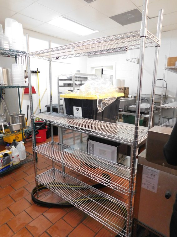 ULINE Chrome Wire Storage Rack    12" X 48"
